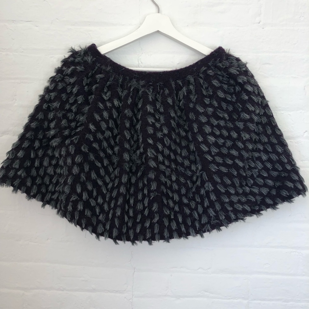Opening Ceremony faux fur skirt